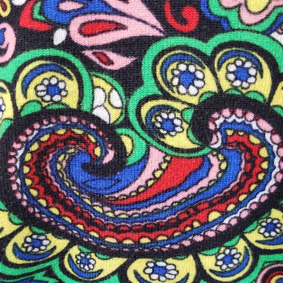 60's 70's Multi-Colored Paisley Long-Sleeve - Picture 2 of 3